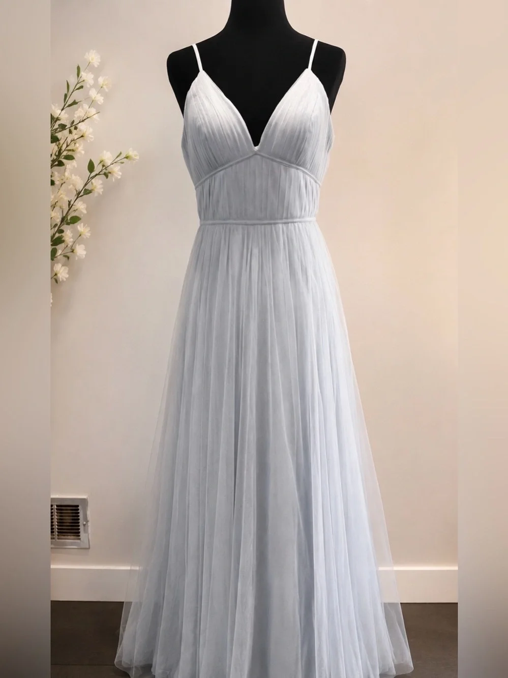 Jenny Yoo Pleated Maxi Dress – Size 2